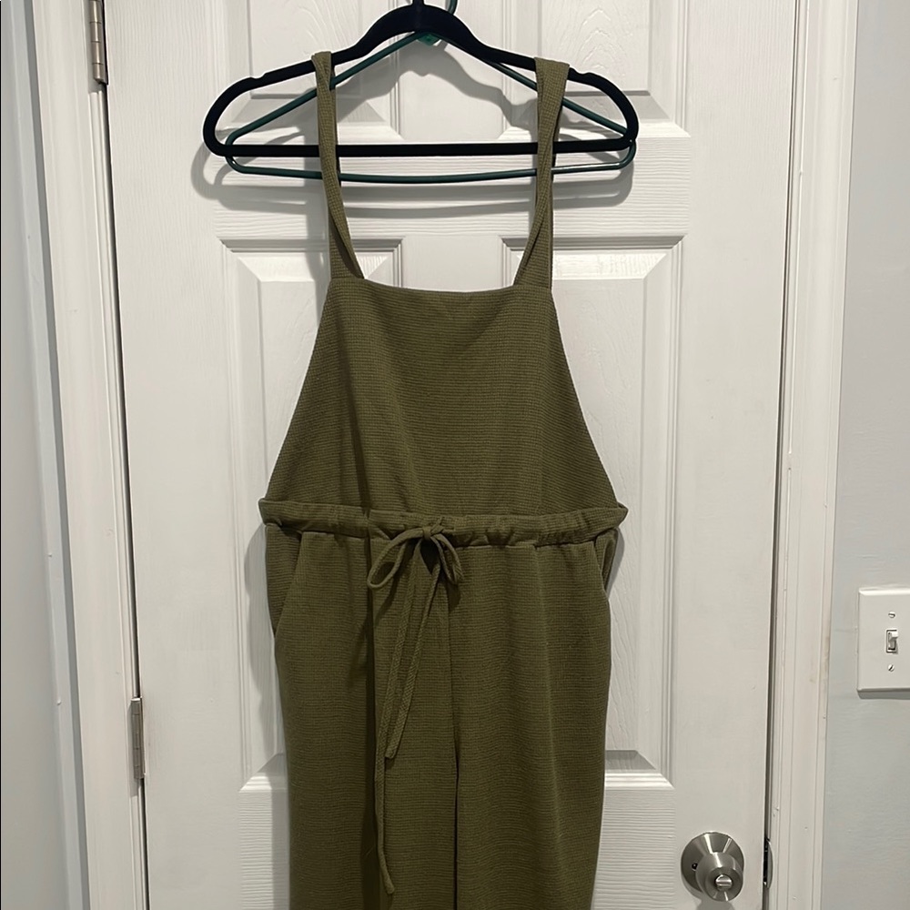 Olive Green Sleeveless Dress